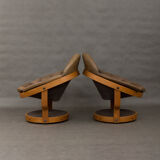 Armchairs designed by Oddmund Vad in  1970