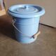Bucket of ease 1900 enamelled chamber pot