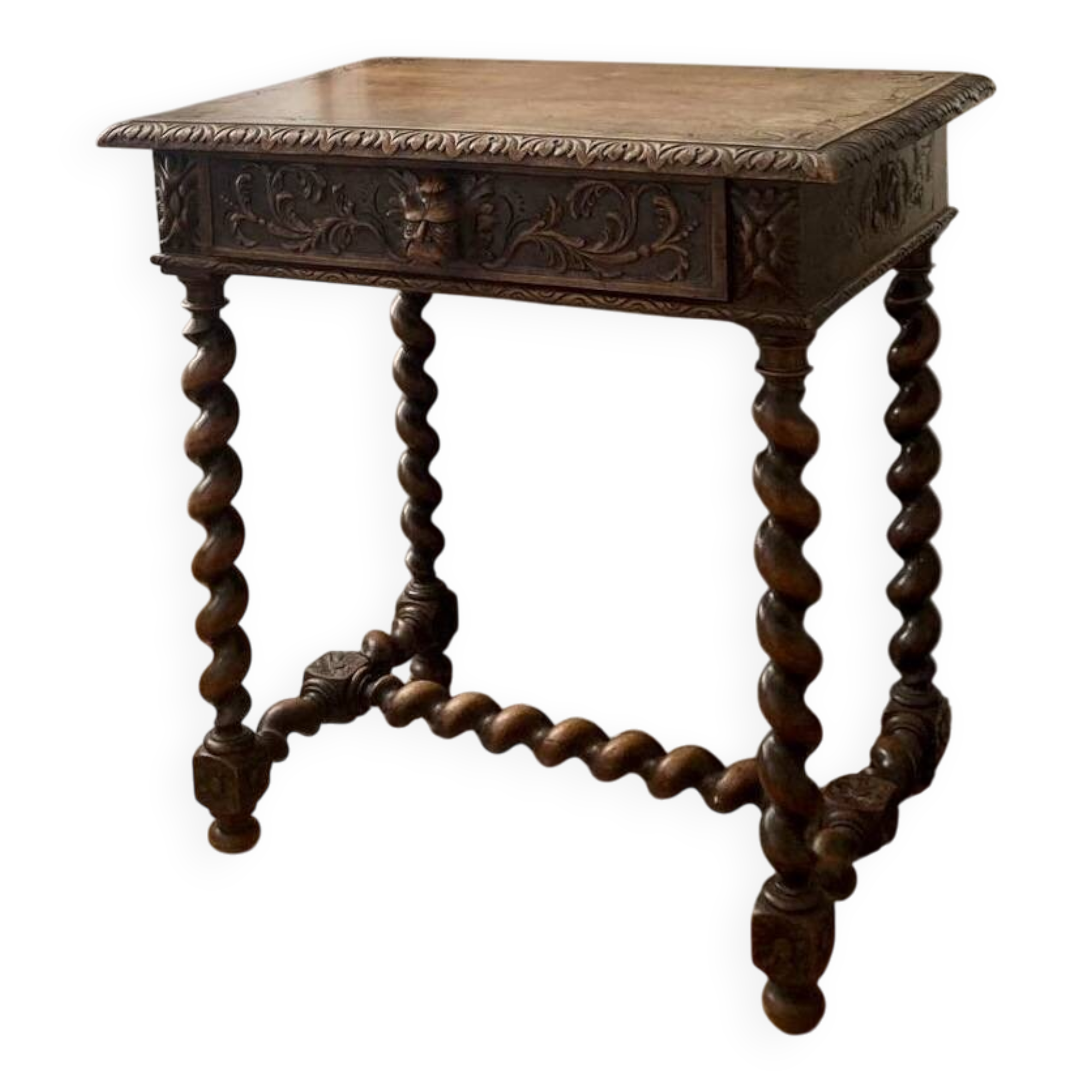 Louis XIII walnut desk – 19th century