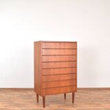 Mid-Century Danish Teak Chest of Drawers, 1960s.