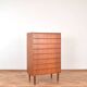 Commode à tiroirs vintage en teck, Danemark, 1960.