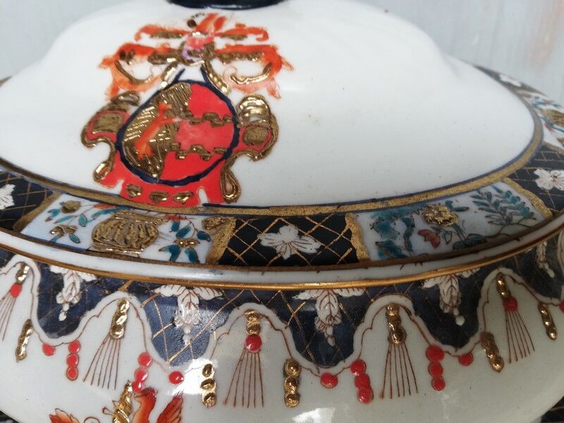 China East India Company + mark - soupiere + 19th dish