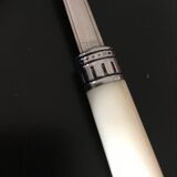 Set covered with 70s stainless steel table