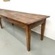 XXL farmhouse table 4 metres in solid pine - 6 legs - 1950s