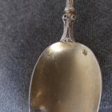 Series of 10 teaspoons in sterling silver vermilled in russian style
