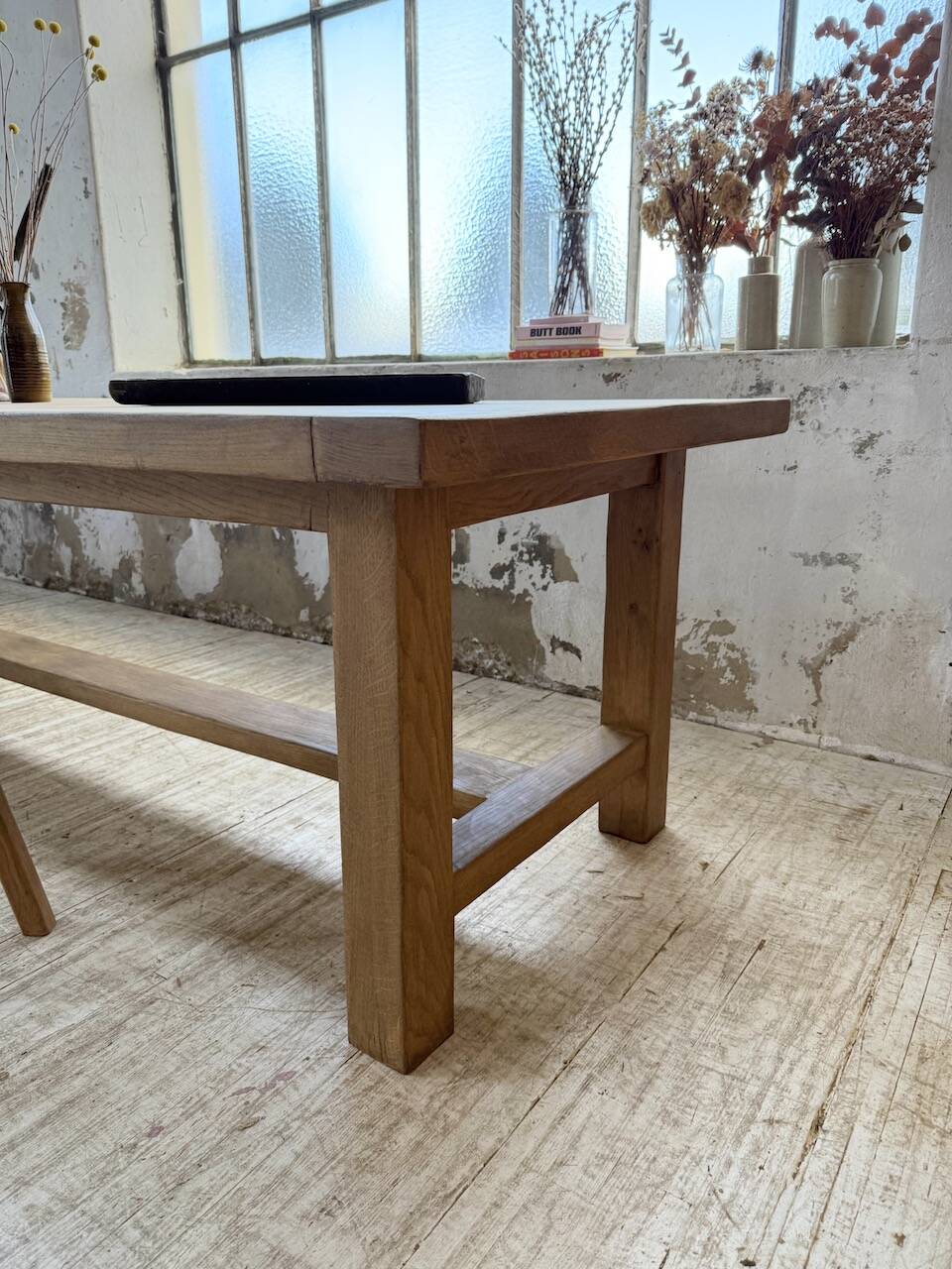 XXL solid oak farmhouse table 3.5m