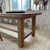 XXL solid oak farmhouse table 3.5m
