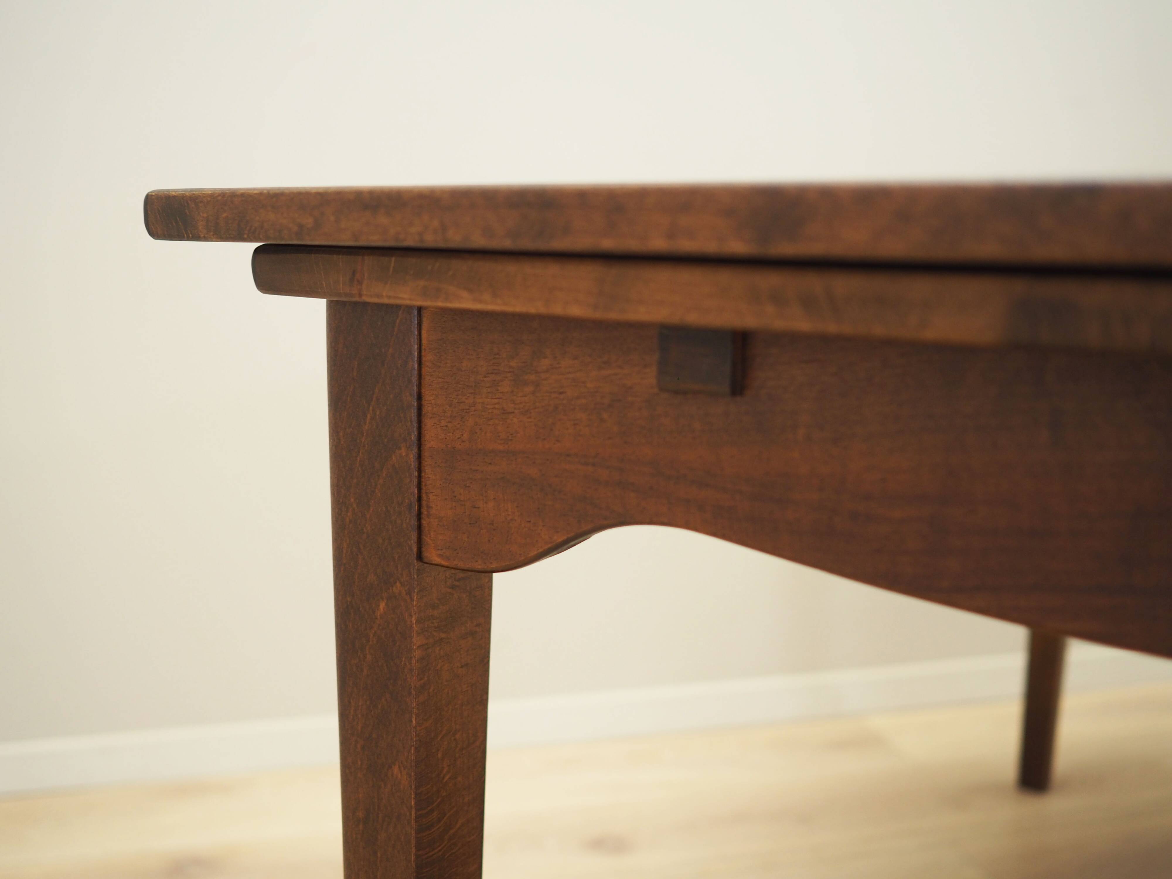 Walnut table, Danish design, 1970s, production: Denmark