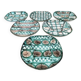 6 assiettes R.Picot