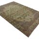Large Vintage Turkish Carpet Medallion Beige 335 x 223 cm