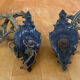 Paire applique piano double ancienne e. muller bronze doré fin xixeme