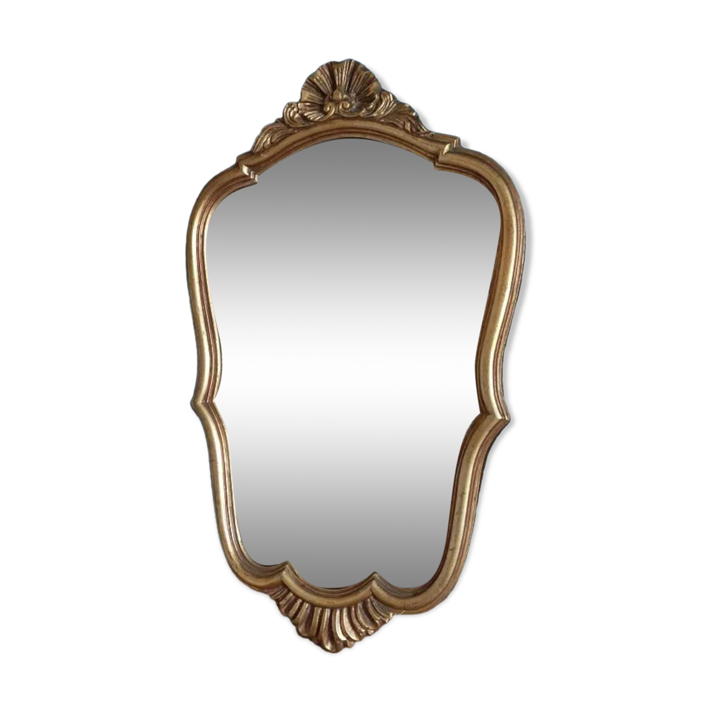 Baroque mirror gilded solid wood frame