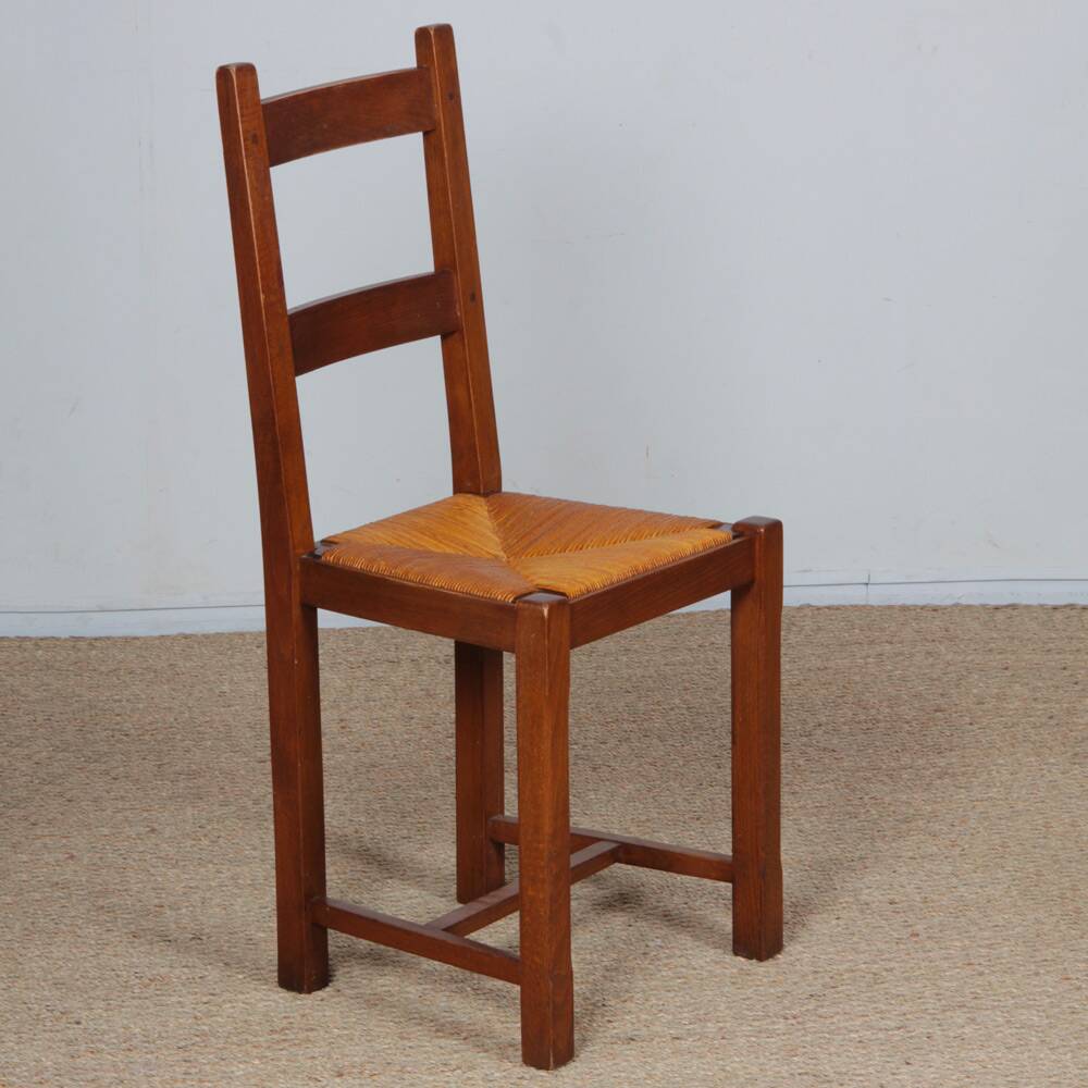 Set of 4 wooden chairs from the 1960s