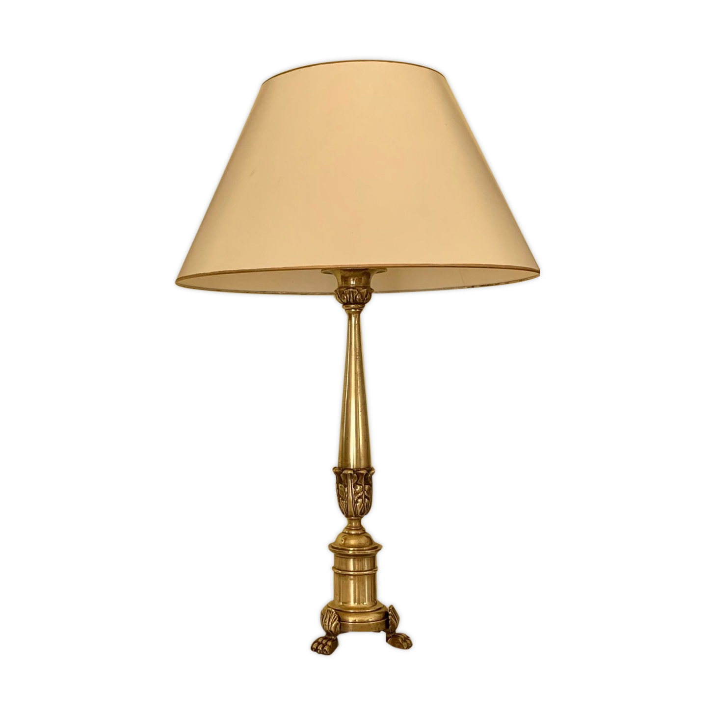 Brass table lamp, empire style