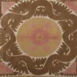 Tapis noué à la main, tapis turc vintage 140x140 cm