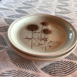 Set of dessert plates in Sarreguemines sandstone