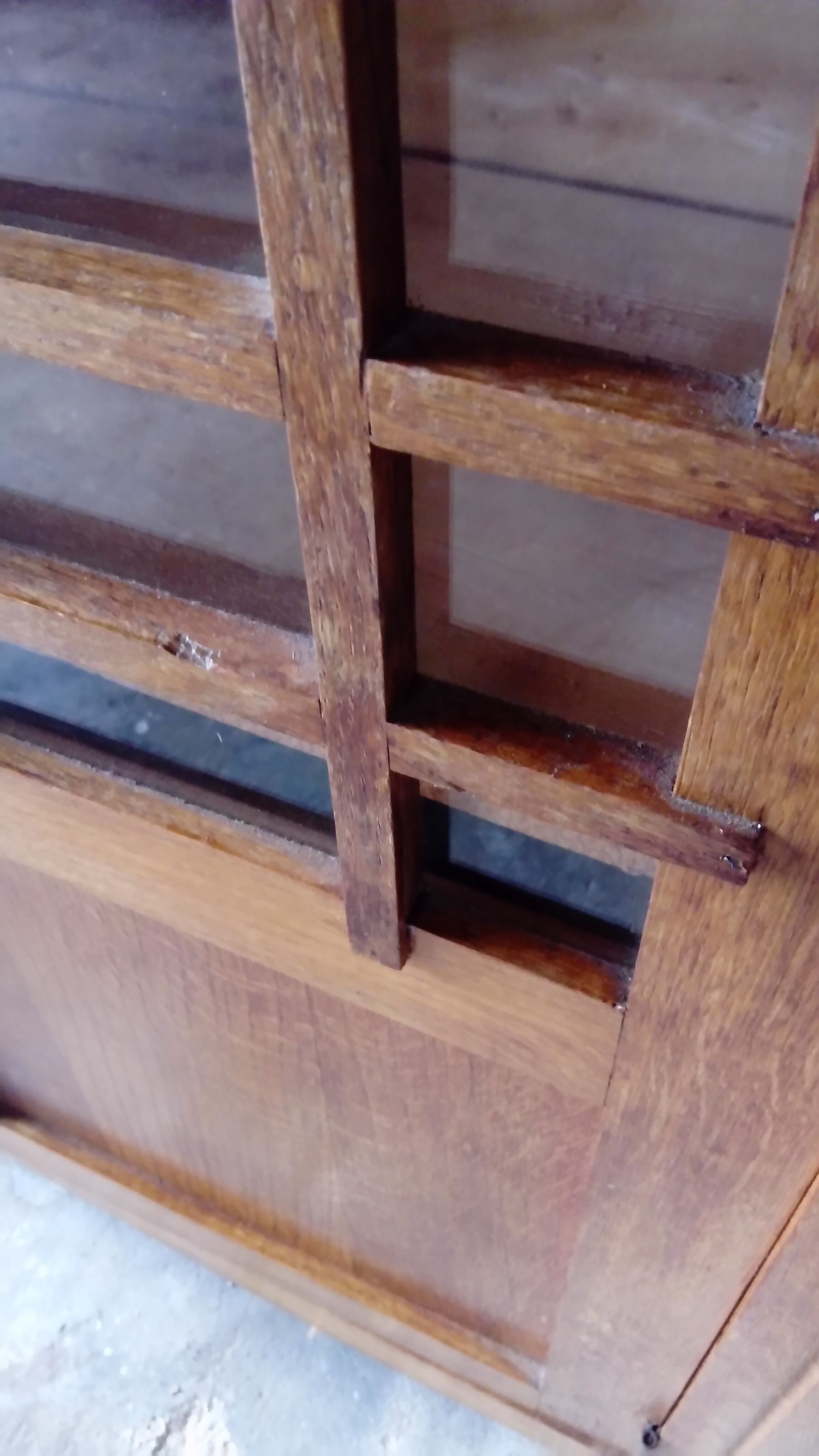 vintage showcase cabinet