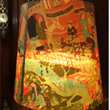 Vintage lampshade persian tales and garden paradise