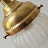 Art Nouveau bronze tulip lamp