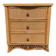 Commode vintage en rotin naturel