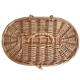 Oval wicker box