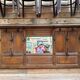 Large oak wall wardrobe from the early 20th century.