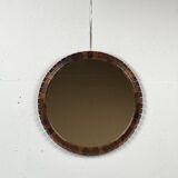 Mid-Century Danish Teak & Rosewood Mirror, 1960s