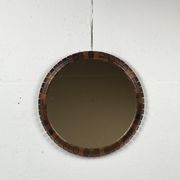 Mid-Century Danish Teak & Rosewood Mirror, 1960s