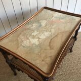 Art Nouveau service table in the style of Majorelle.