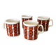 Set of 4 vintage English mugs