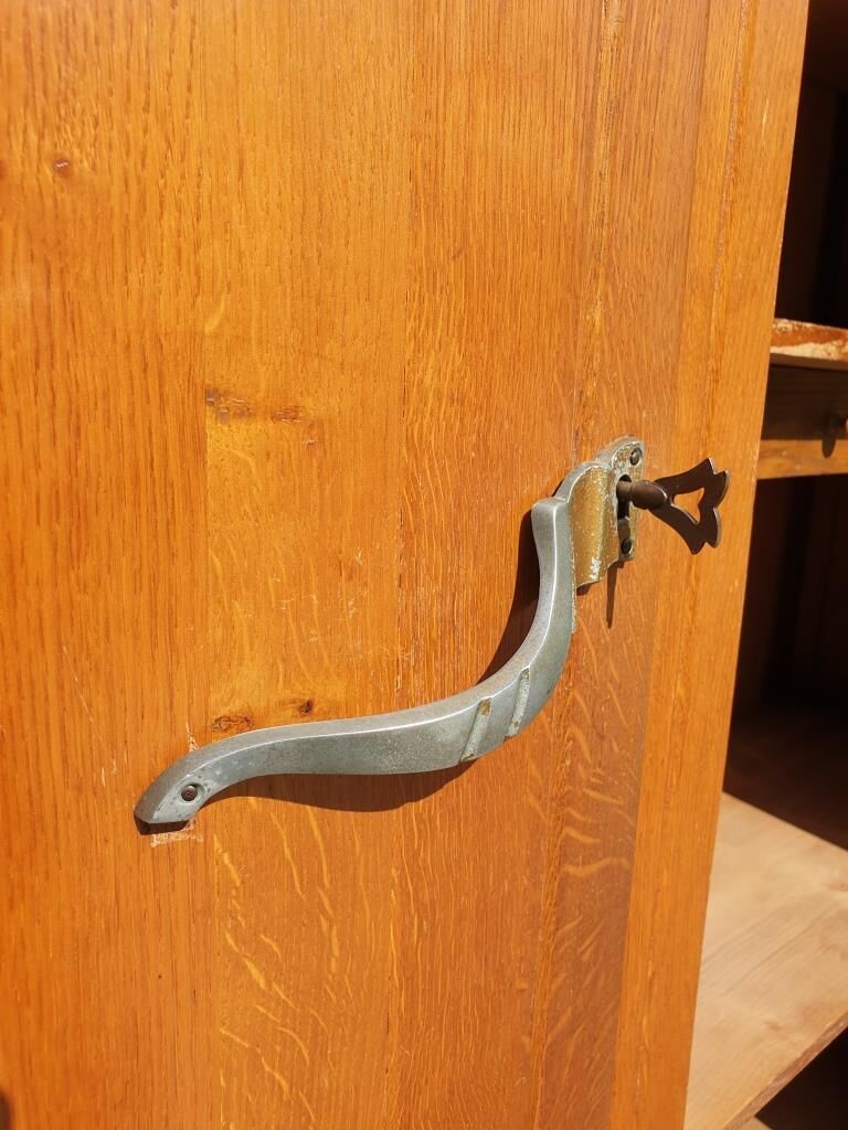 Library Art Deco cabinet curved lines L155