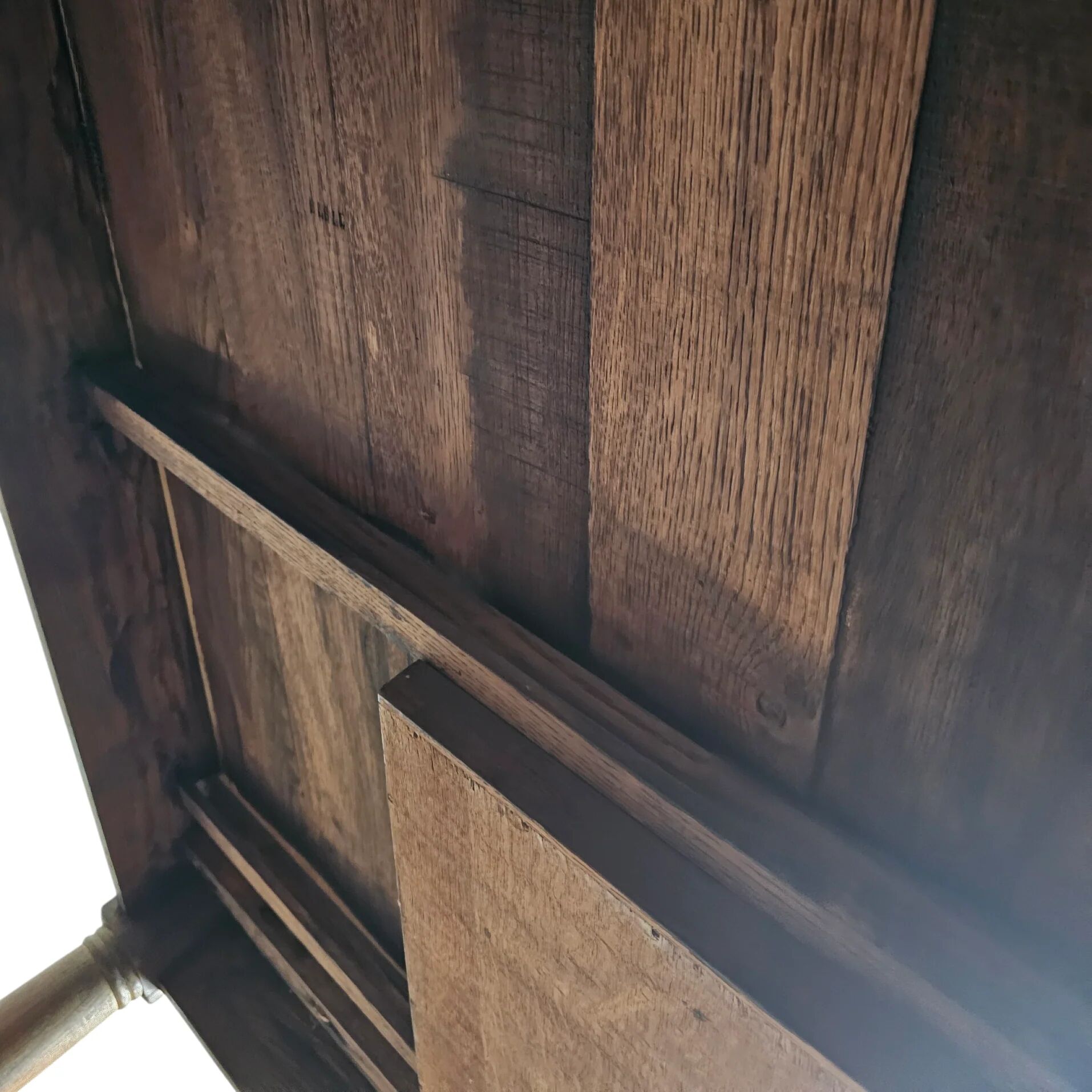 Solid oak French dining table / desk / 1900s