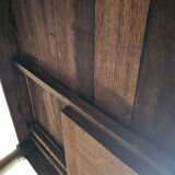 Solid oak French dining table / desk / 1900s