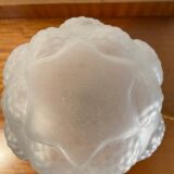 Vintage art deco glass globe table lamp