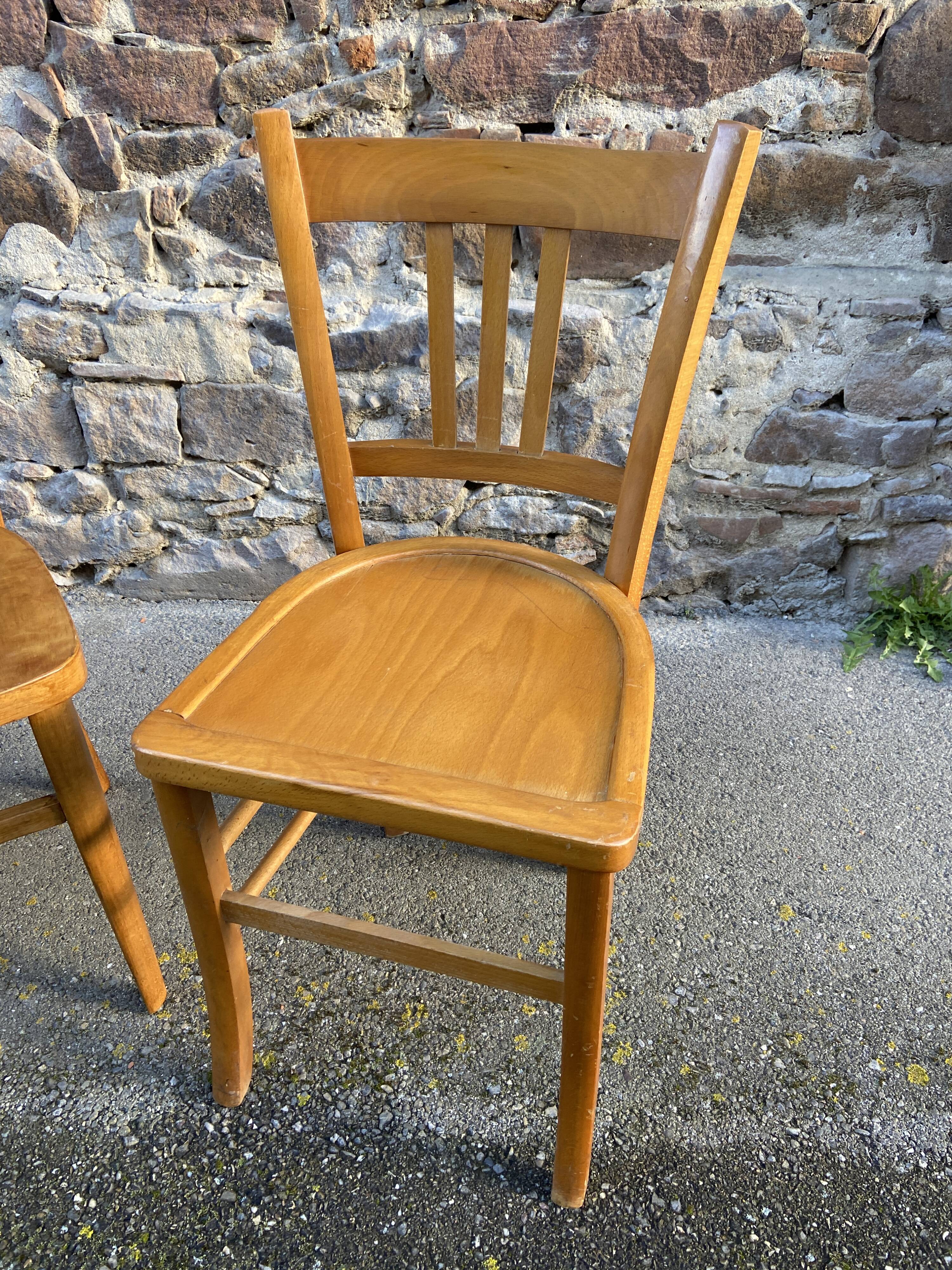 Set of 10 Thonet Fischel bistro chairs mismatched restaurant bentwood bent Brasserie