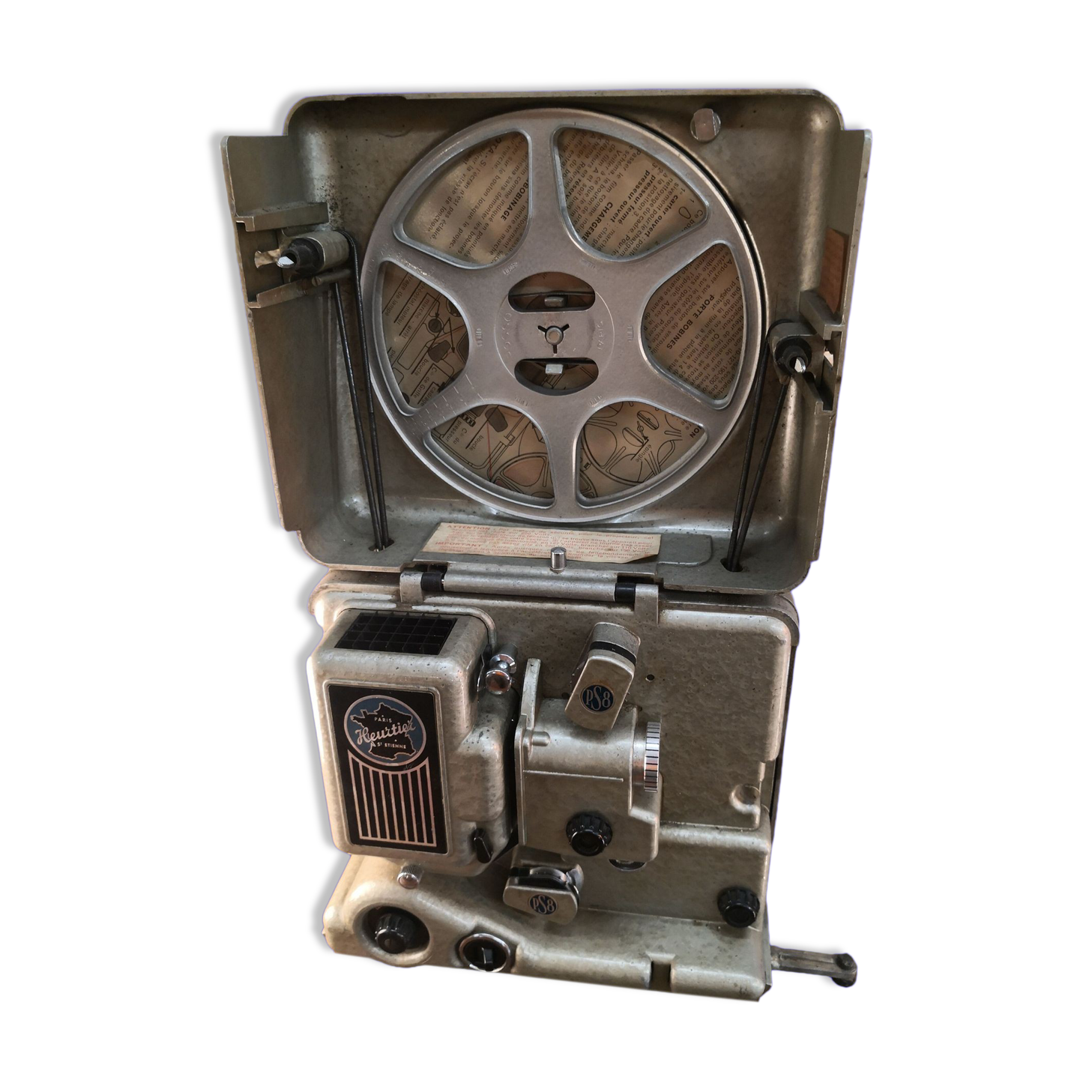 Projecteur 8mm HEURTIER PS8 100W années 60 avec valise de