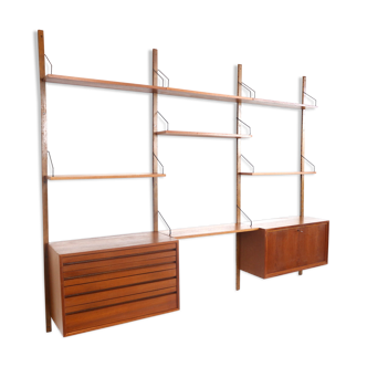 Large vintage wall system by Poul Cadovius made in the 1960s