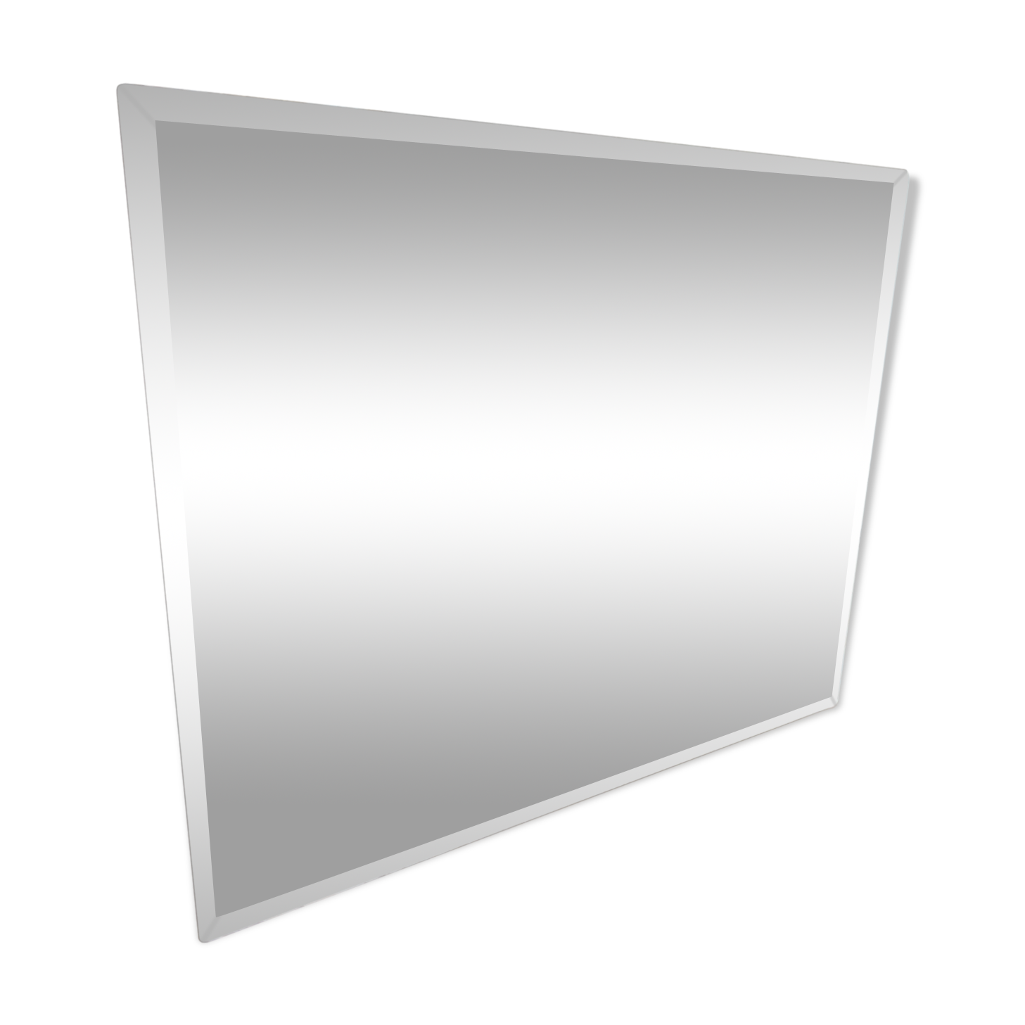 Rectangular bevelled mirror