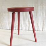 Tripod stool in solid oak - mid 20th century