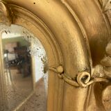 Miroir ancien à fronton 162x82cm