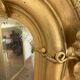 Old mirror with pediment 162x82cm