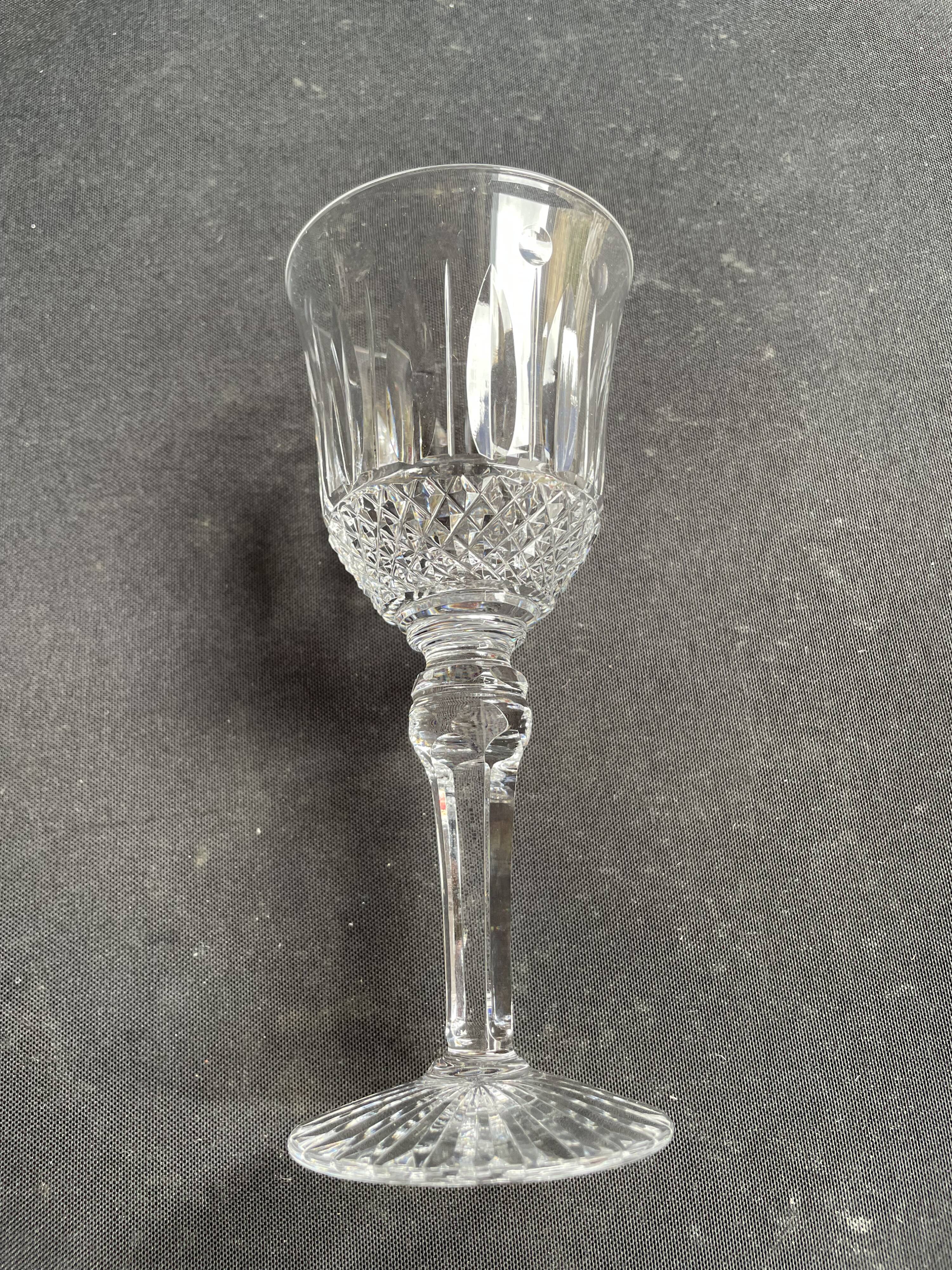 6 Red Wine Glasses – Mouth Blown and Hand Cut Crystal