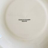 Set of 2 Sarreguemines earthenware soup plates