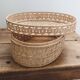 Vintage woven rattan box, case