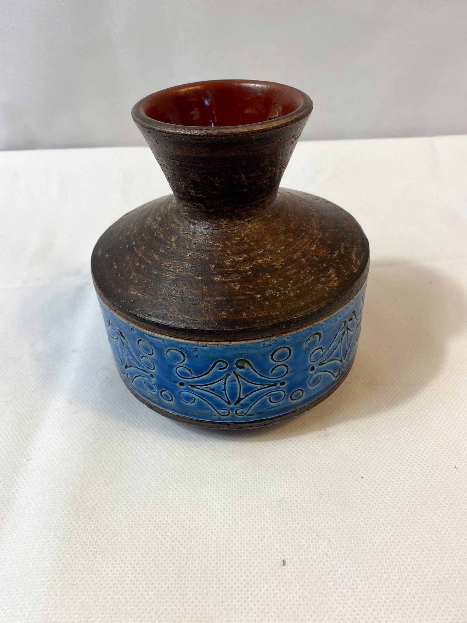 Scandinavian sandstone vase Sweden 60s