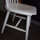 Chaise bois blanc 1950