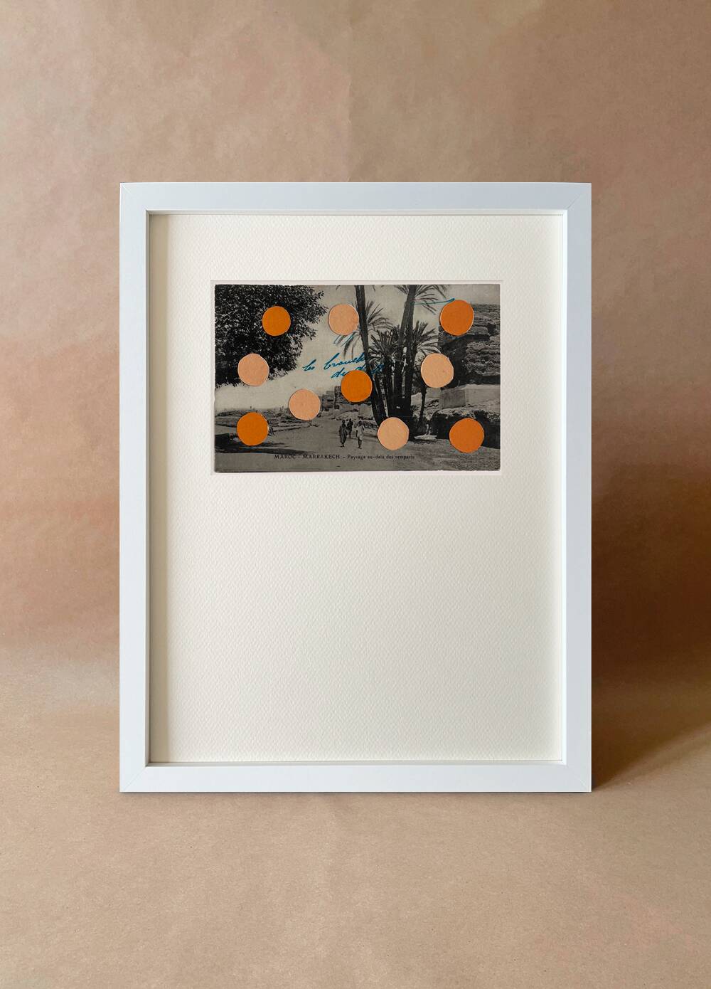 Marrakech - Collage on postcard