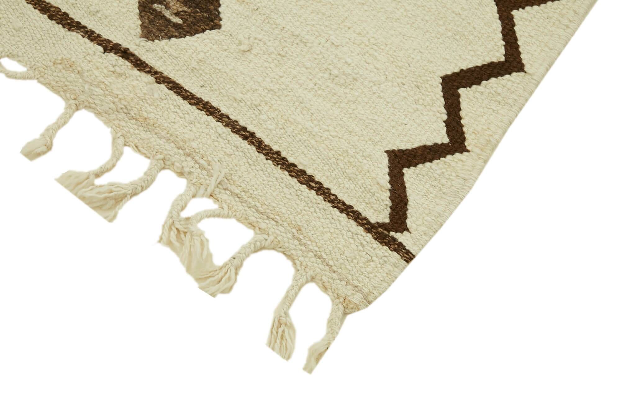 Turkish Handwoven Vintage Herki Kilim 80 cm x 273 cm