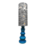 Vintage Belgium design ceramic table lamp 'Ocean blue'