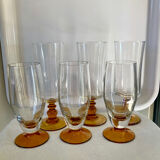 Set of 6 vintage champagne flutes